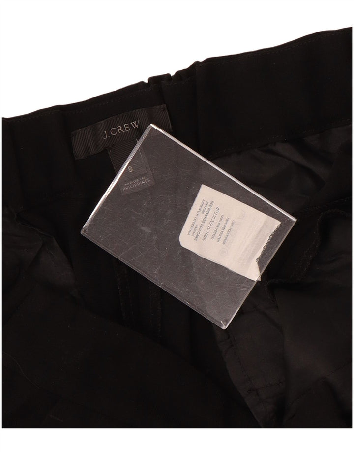 J. CREW Womens Tapered Chino Trousers US 8 Medium W32 L26 Black Polyester