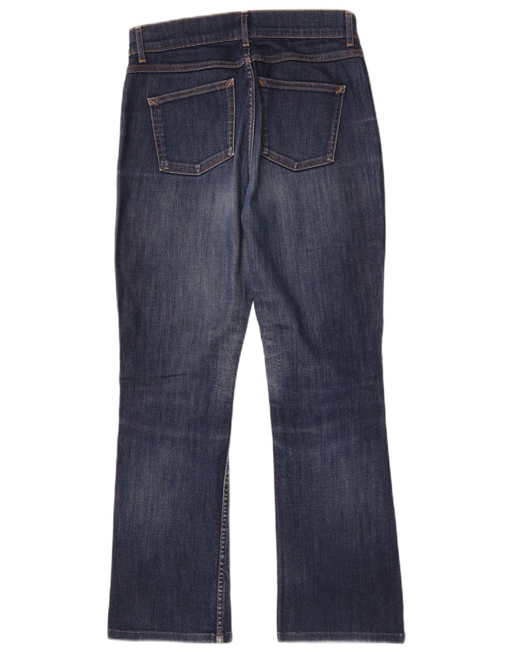Marks & Spencer Womens Bootcut Jeans UK 8 Small W28 L28 Navy Blue Cotton