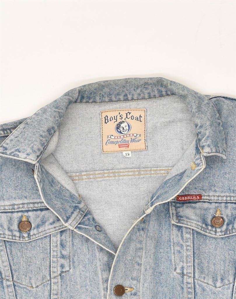 CARRERA Boys Denim Jacket 11-12 Years Blue Cotton | Vintage Carrera | Thrift | Second-Hand Carrera | Used Clothing | Messina Hembry 