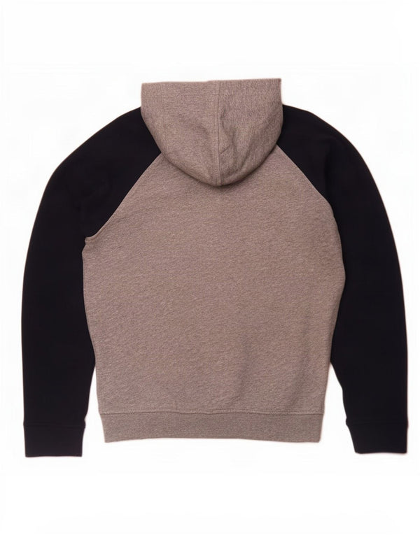 Penguin Boys Graphic Hoodie Jumper 9-10 Years Grey Colourblock Cotton