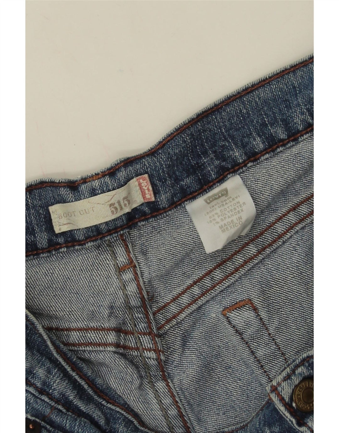 Levi's Mens 515 Bootcut Jeans W30 L31 Blue Cotton