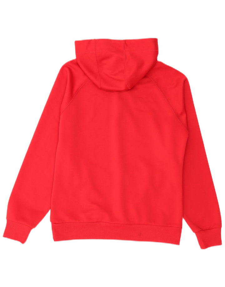 Hummel Mens Zip Neck Hoodie Jumper Small Red