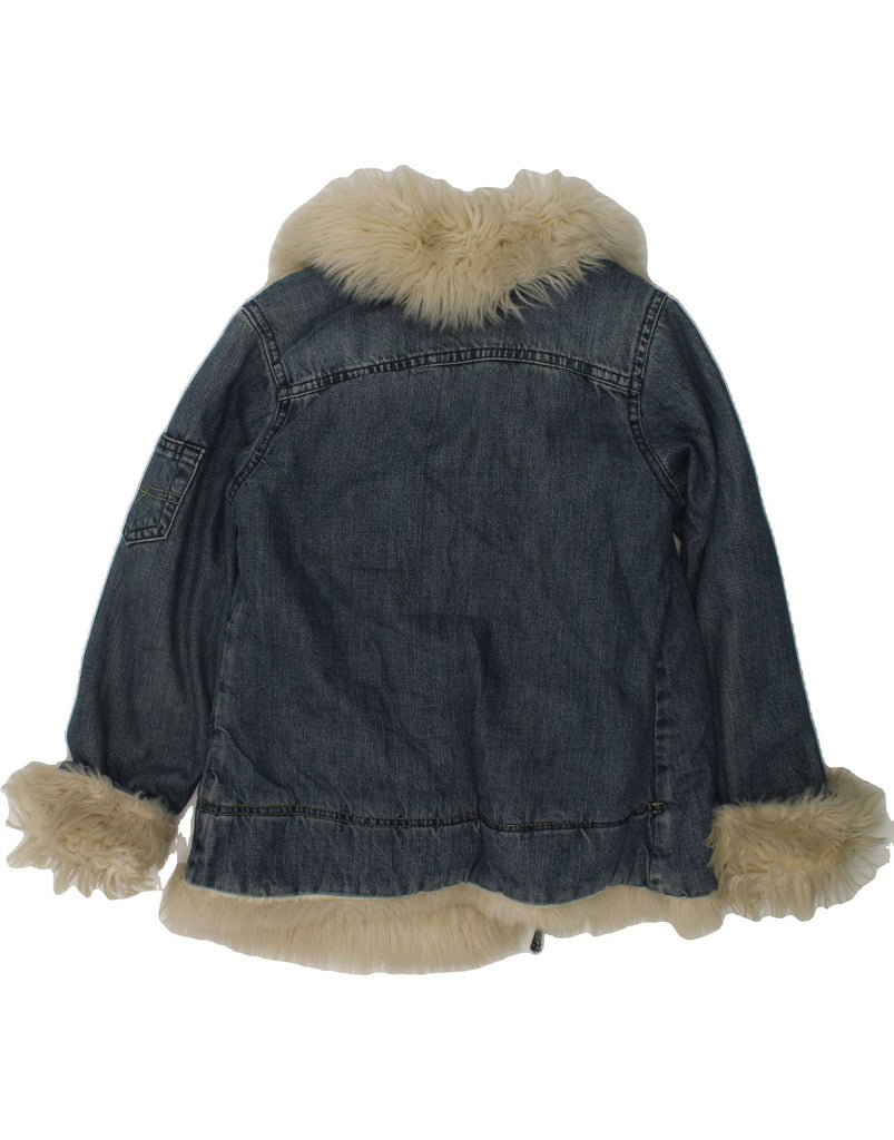 DIESEL Girls Denim Sherpa Jacket 5-6 Years Blue Cotton | Vintage Diesel | Thrift | Second-Hand Diesel | Used Clothing | Messina Hembry 