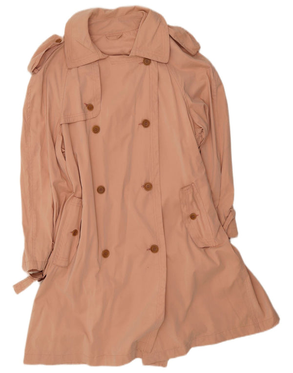 Brooksfield Womens Trench Coat IT 40 Small Orange Polyester
