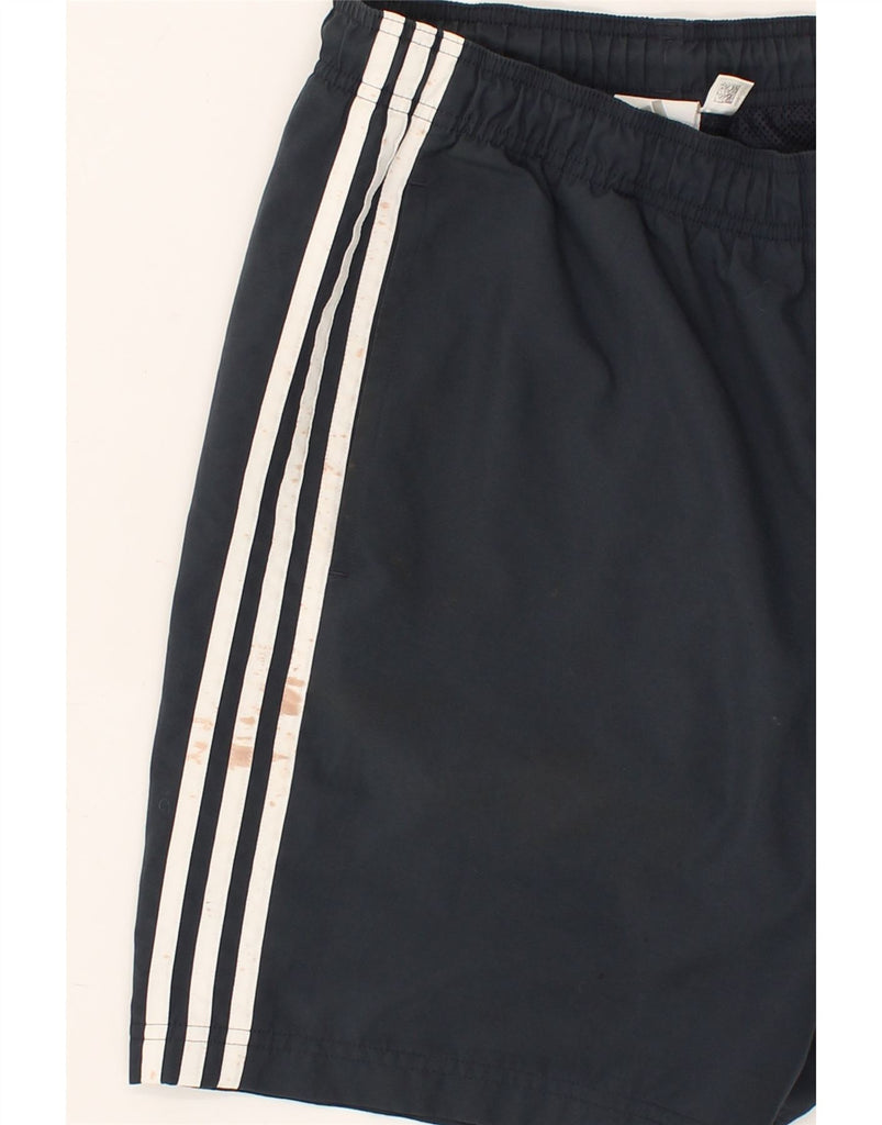 ADIDAS Mens Climalite Sport Shorts Small Navy Blue Polyester | Vintage Adidas | Thrift | Second-Hand Adidas | Used Clothing | Messina Hembry 