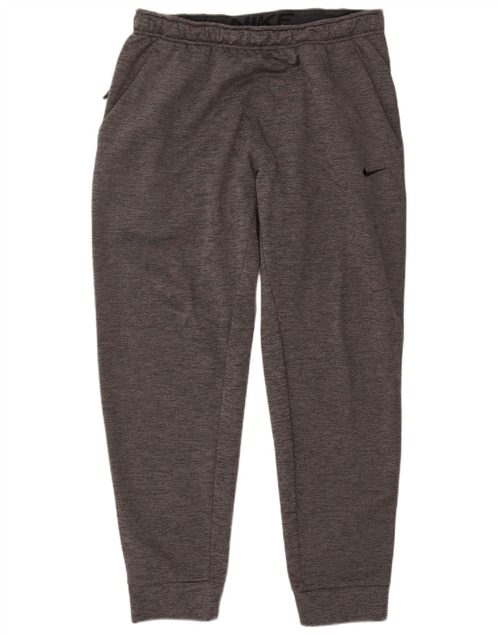 Nike Mens Therma-Fit Hooded Full Tracksuit Large  Grey Flecked Polyester