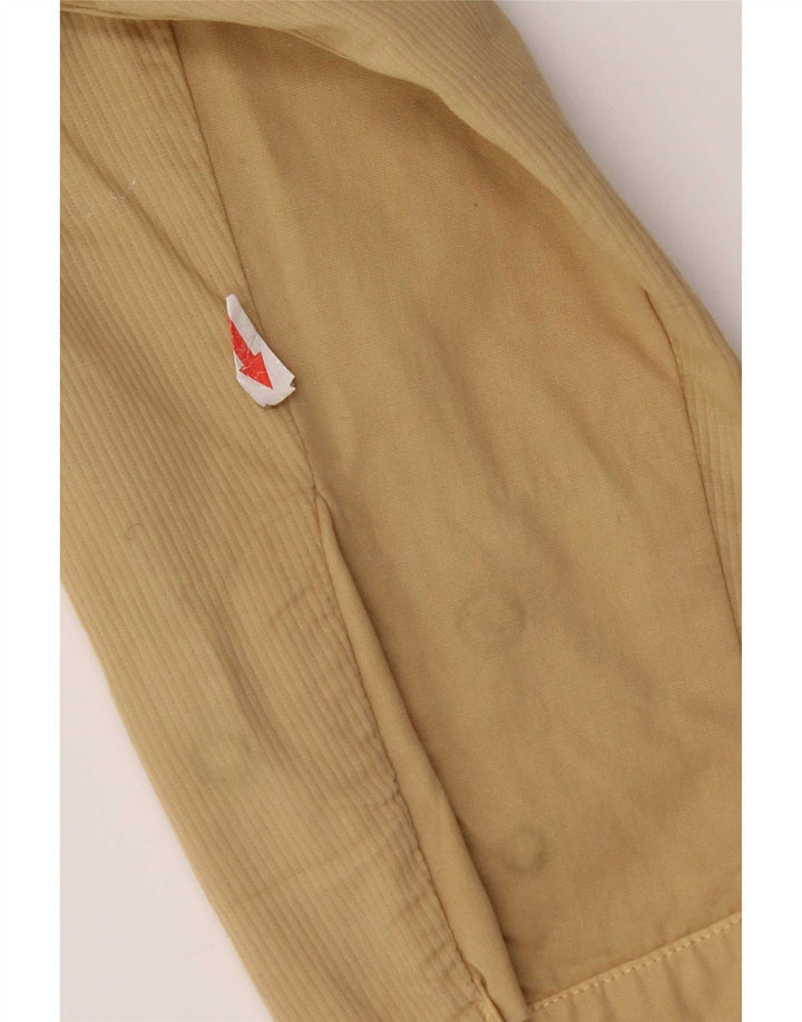 Trussardi Mens Bomber Jacket IT 54 2XL Beige Cotton