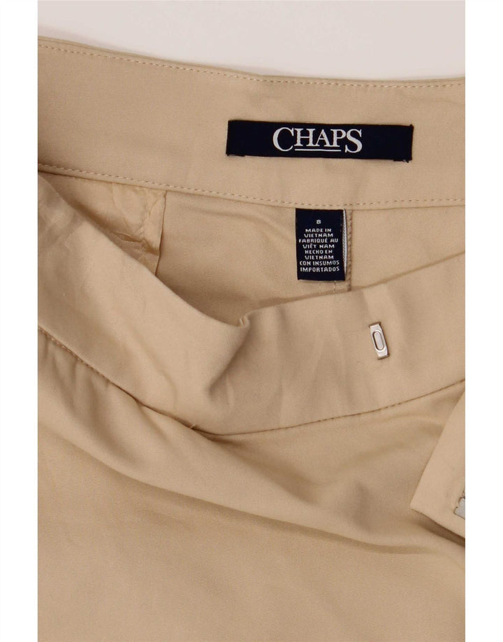 Chaps Womens Chino Shorts US 8 Medium W32 Beige Cotton