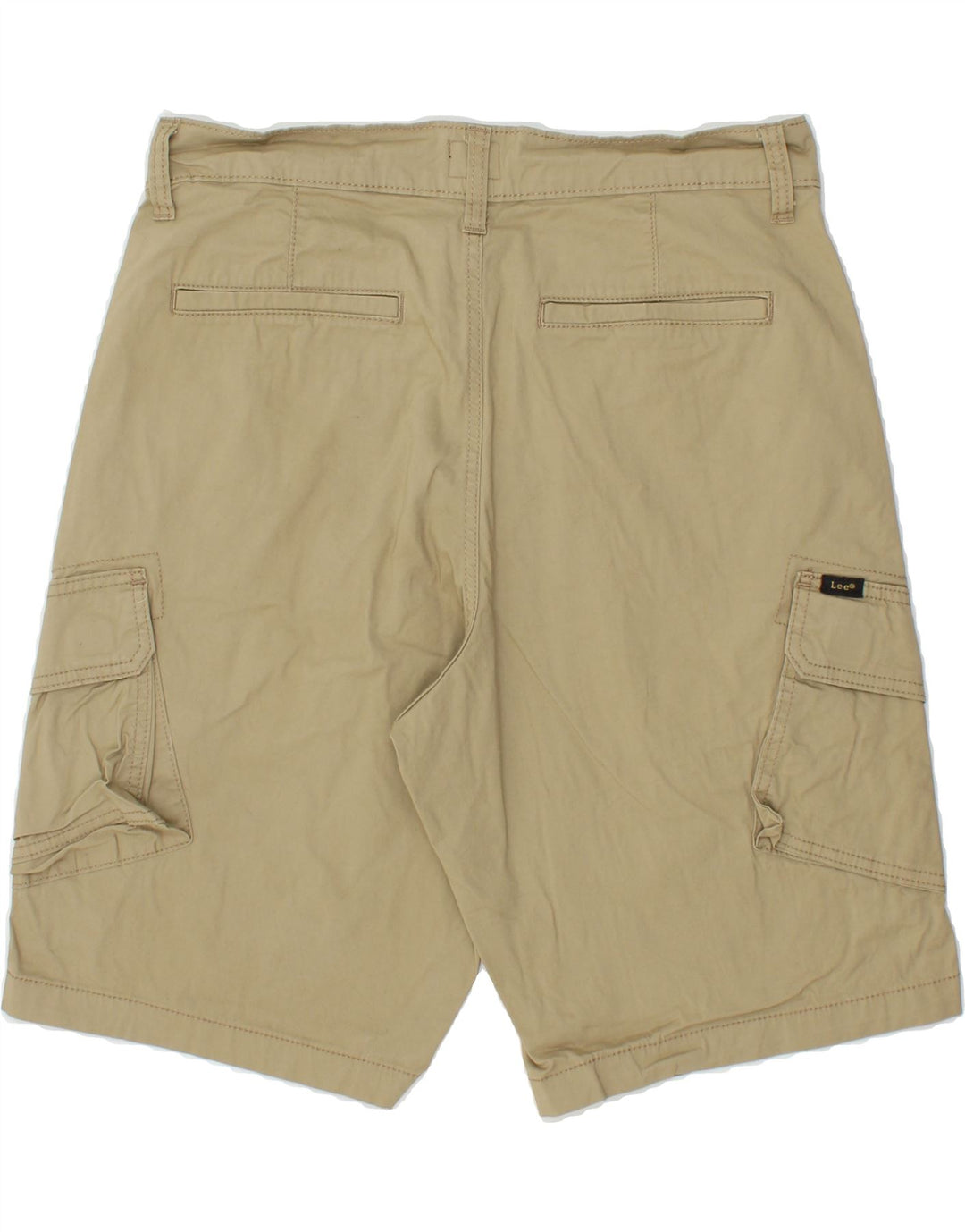 LEE Mens Cargo Shorts W32 Medium Beige Cotton Vintage Lee and Second-Hand Lee from Messina Hembry 