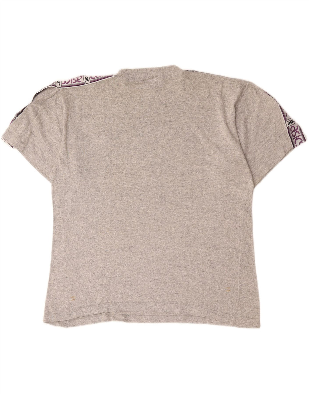 Asics Mens Graphic T-Shirt Top Medium Grey Flecked Acrylic