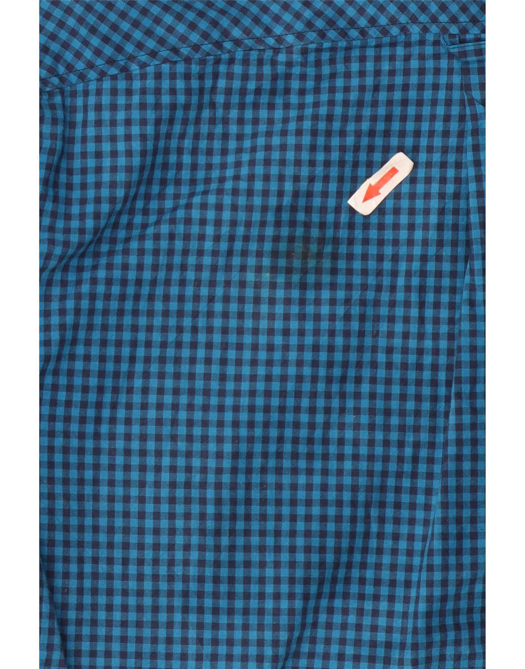 Ben Sherman Mens Shirt Small Blue Gingham Cotton