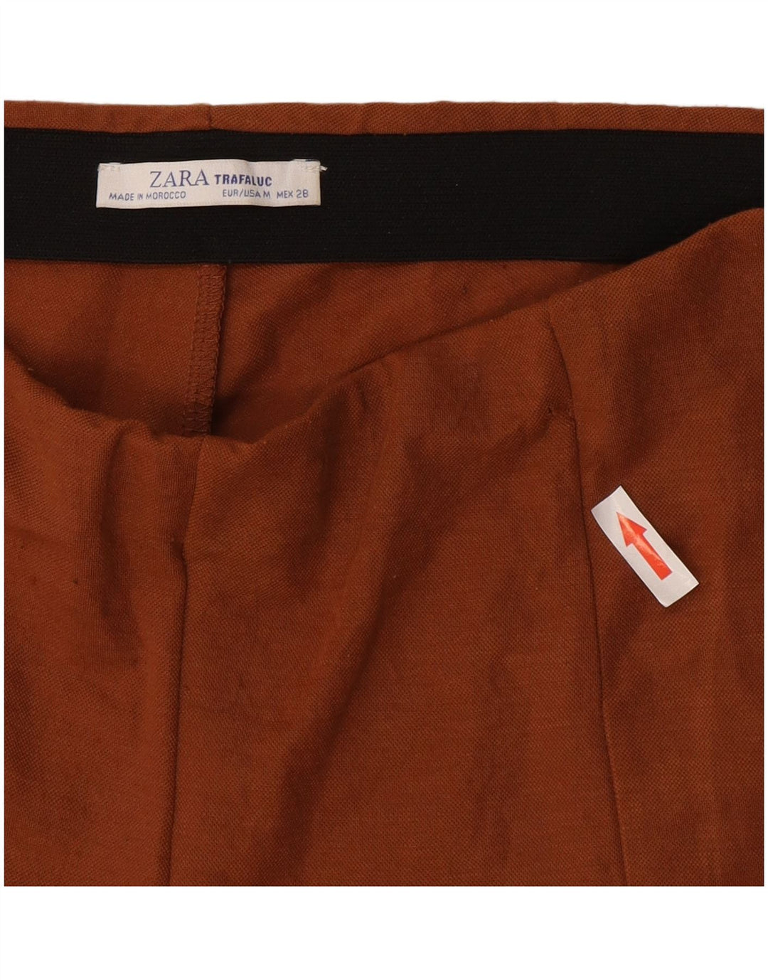 Zara Womens Wide Leg Casual Trousers Medium W28 L30 Brown