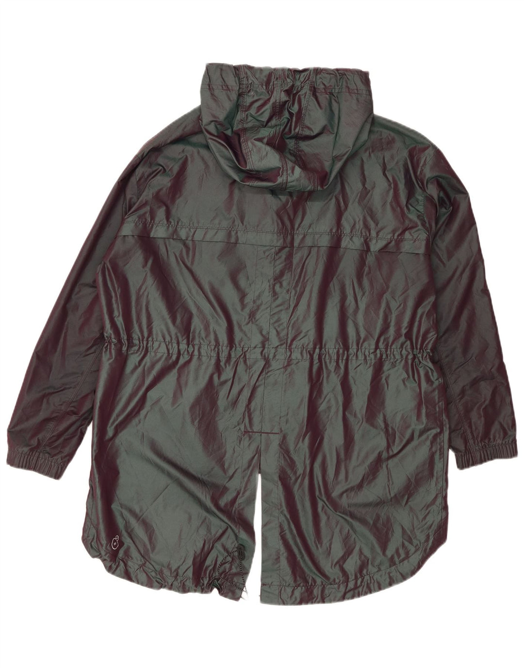 Puma Womens Hooded Oversized Rain Jacket UK 14 Large Purple Polyamide