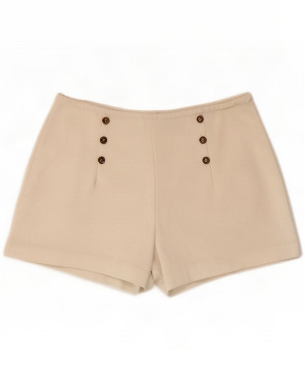 Zara Womens Casual Shorts Small W26 Off White