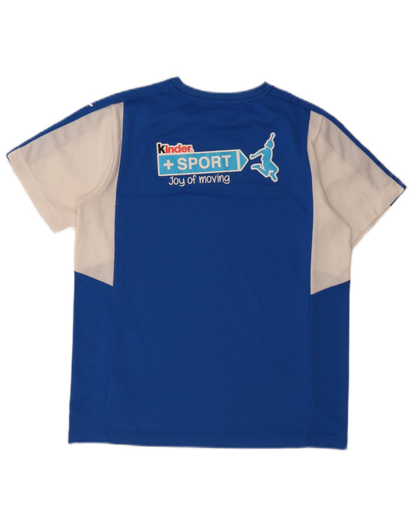 Puma Boys Italia Graphic T-Shirt Top 15-16 Years 2XL Blue Colourblock