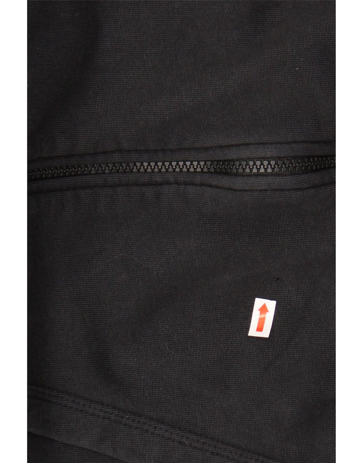 NIKE Mens Zip Hoodie Sweater Medium Black