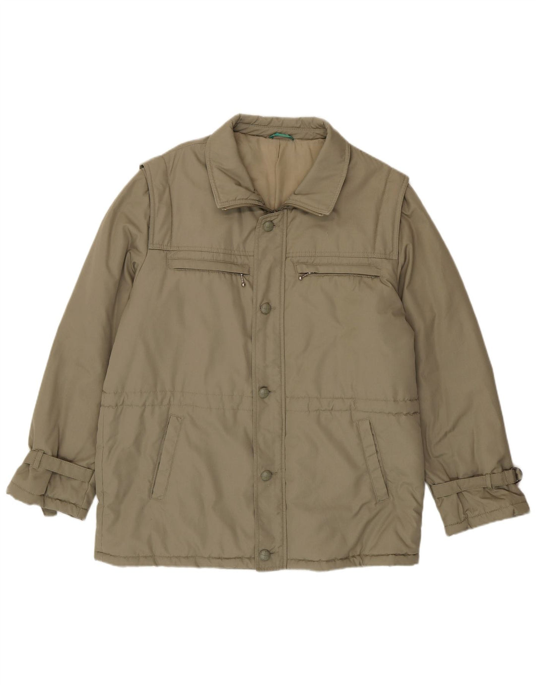 Canda Mens Padded Jacket IT 54 2XL Khaki Polyester
