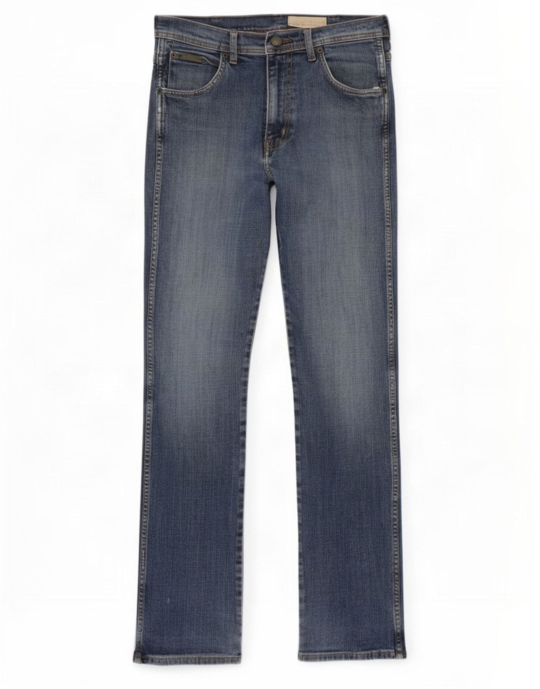 Wrangler Mens Straight Jeans W30 L34 Blue Cotton