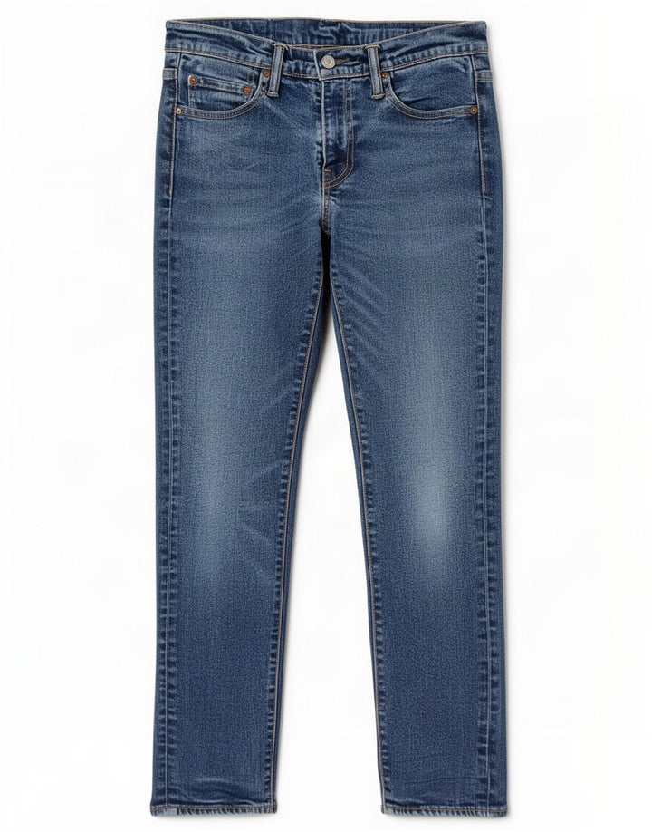 Levi's Mens Slim Jeans W30 L30 Blue Cotton