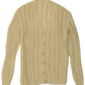 Vintage Womens Crochet Cardigan Sweater UK 14 Medium Off White