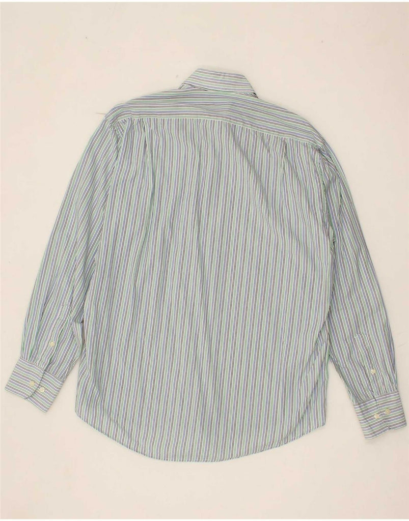 DACK'S Mens Regular Fit Shirt Medium Multicoloured Striped Cotton Vintage Dack's and Second-Hand Dack's from Messina Hembry 