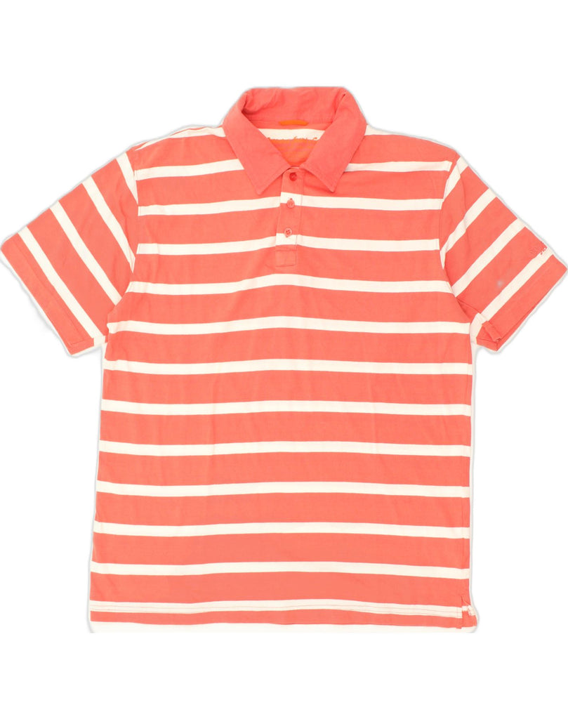 CARRERA Mens Polo Shirt XL Orange Striped Cotton | Vintage Carrera | Thrift | Second-Hand Carrera | Used Clothing | Messina Hembry 