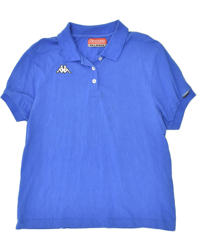 KAPPA Boys Polo Shirt 15-16 Years 2XL Blue Cotton | Vintage Kappa | Thrift | Second-Hand Kappa | Used Clothing | Messina Hembry 