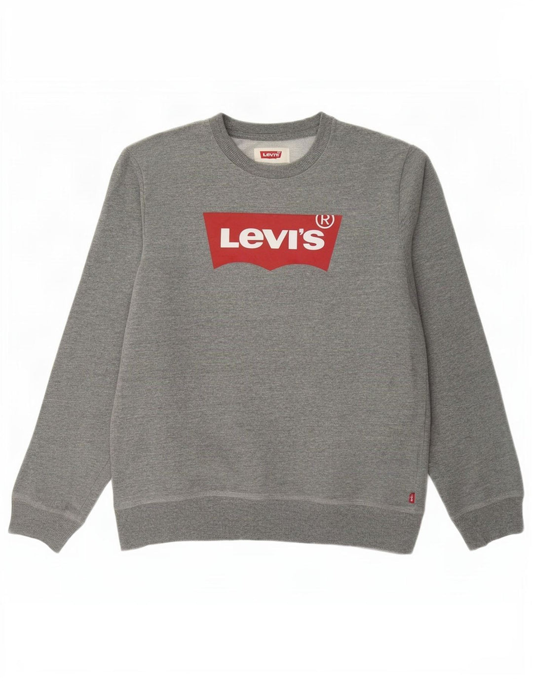 Levi's Boys Graphic Sweatshirt Jumper 13-14 Years XL Grey Cotton