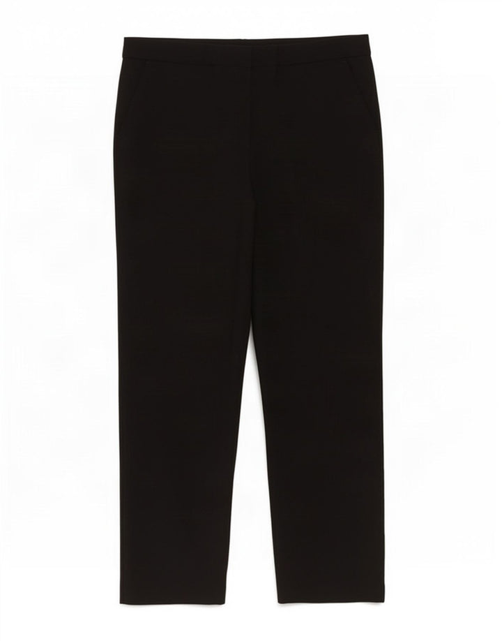 Trussardi Womens Straight Cropped Trousers W32 L26 Black