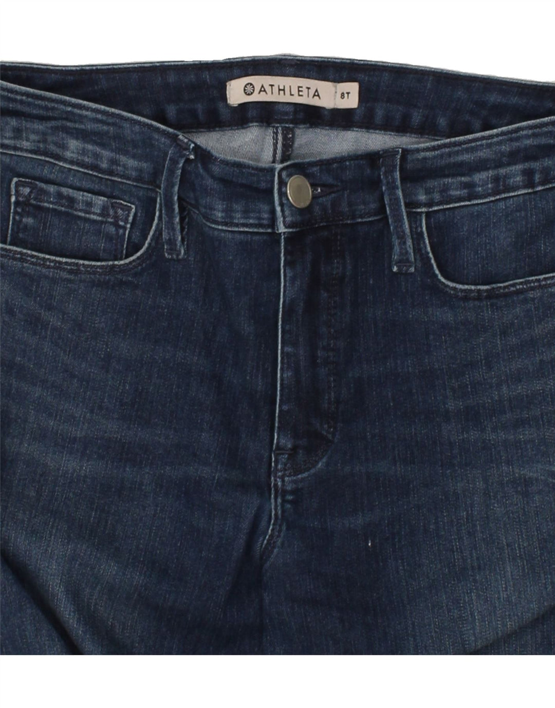 ATHLETA Womens Skinny Jeans US 8 Medium W30 L32 Navy Blue Cotton Vintage Athleta and Second-Hand Athleta from Messina Hembry 