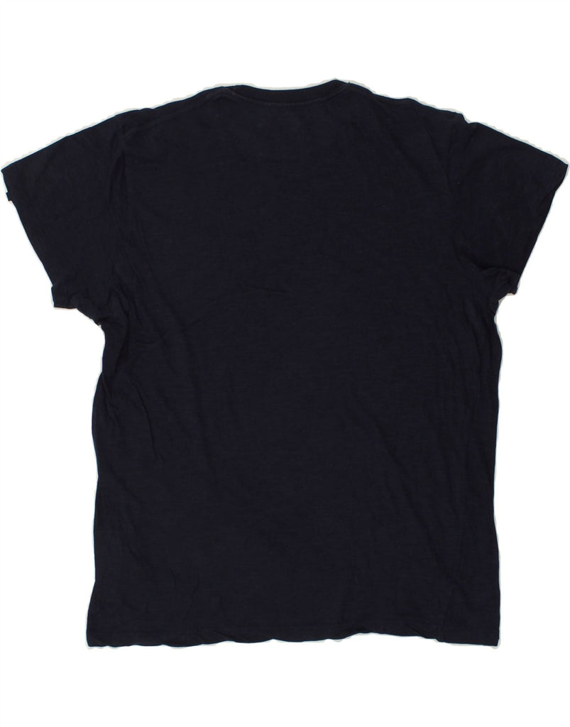 AVIREX Mens Texas Graphic T-Shirt Top Medium Navy Blue Cotton | Vintage Avirex | Thrift | Second-Hand Avirex | Used Clothing | Messina Hembry 