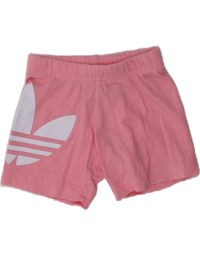 ADIDAS Baby Girls Graphic Sport Shorts 3-6 Months Pink Vintage Adidas and Second-Hand Adidas from Messina Hembry 