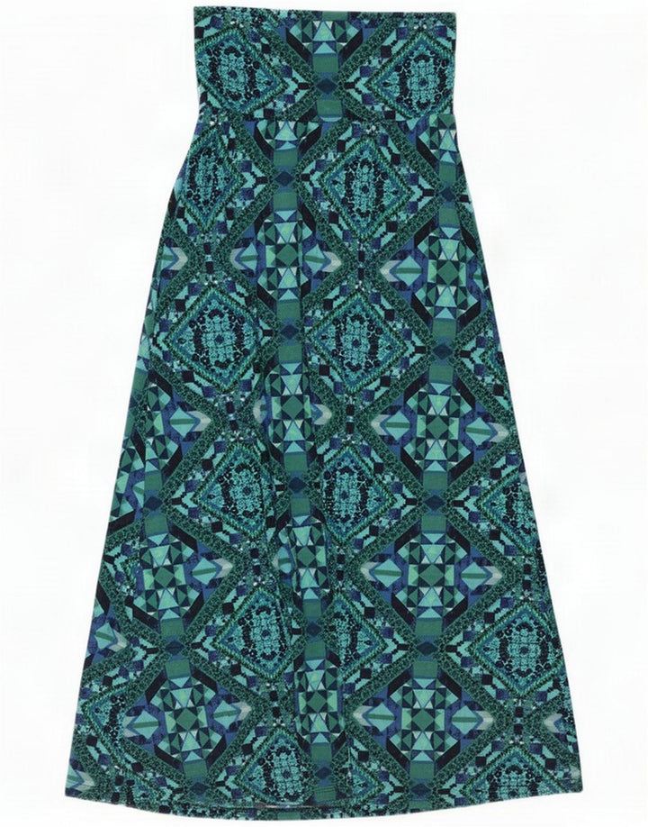 Mossimo Womens Maxi Skirt Medium W28 Multicoloured Geometric Polyester