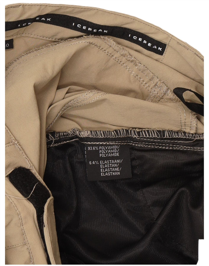 Icepeak Womens Hiking Cargo Trousers EU 40 Medium W30 L32 Khaki Polyester