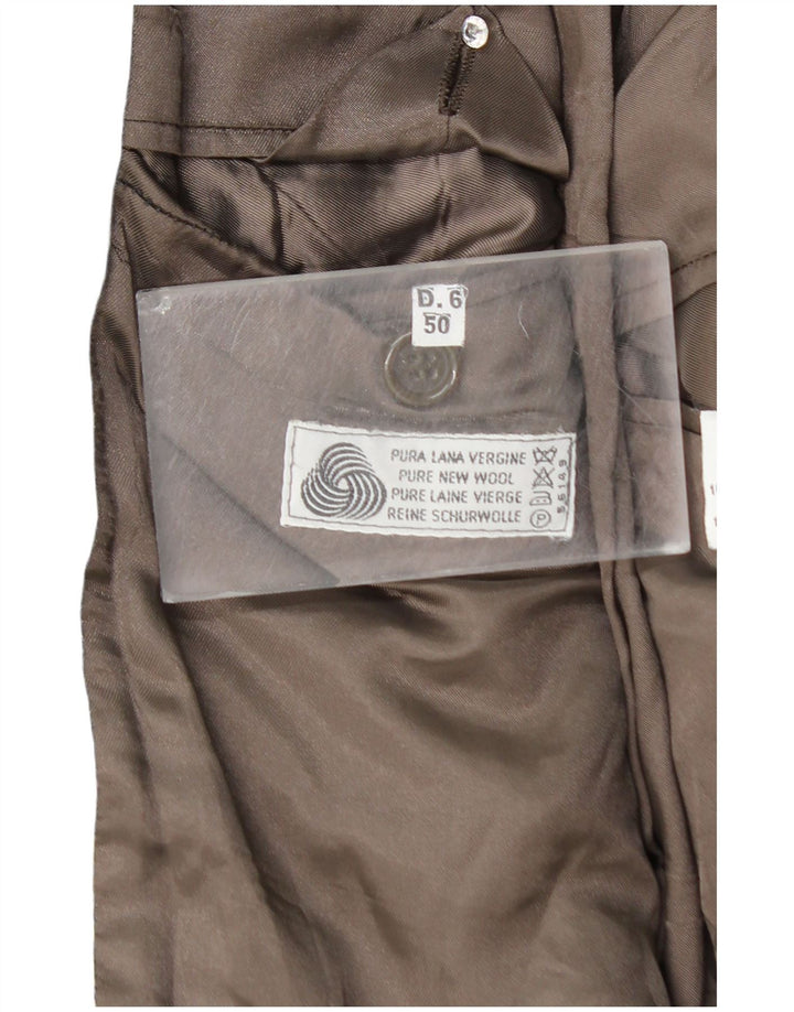 Vintage Mens 2 Button Blazer Jacket IT 50 Large Green Check New Wool