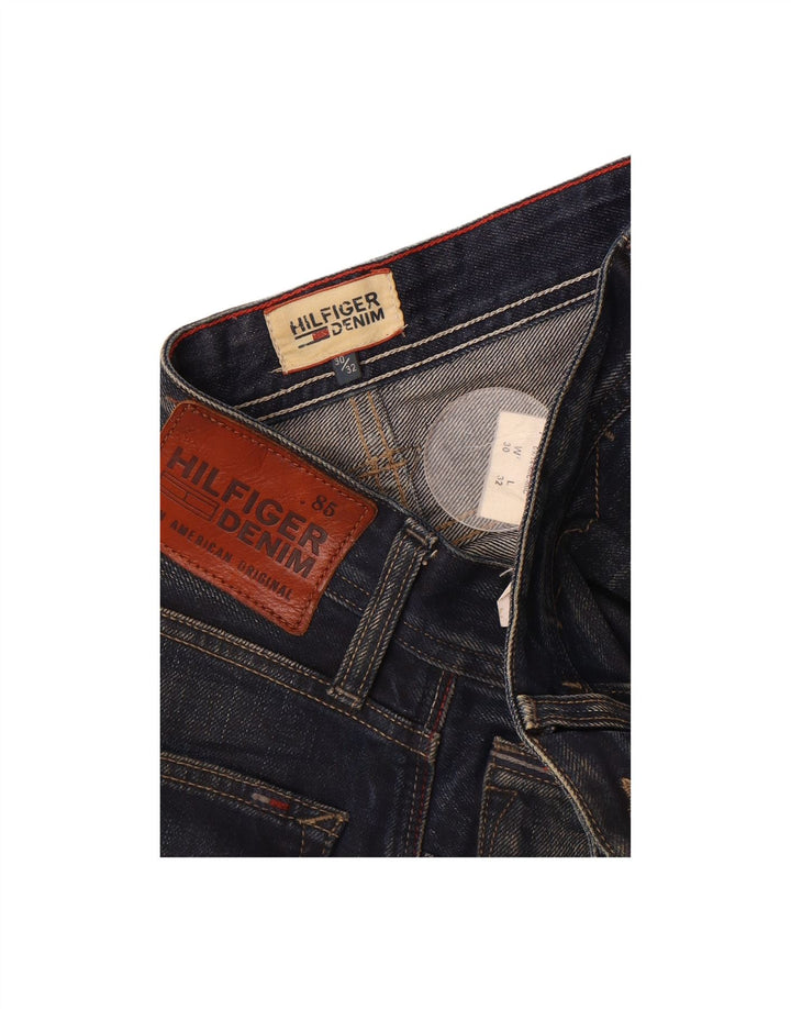 TOMMY HILFIGER Womens Straight Jeans W30 L32 Navy Blue