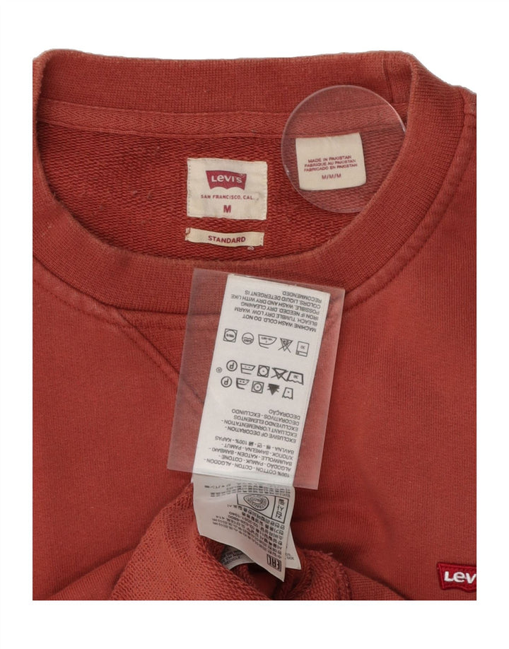 LEVI'S Mens Standard Sweatshirt Jumper Medium Red Cotton Vintage Levi's and Second-Hand Levi's from Messina Hembry 