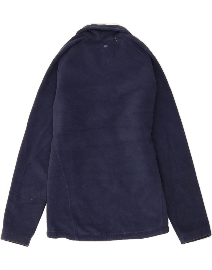 MOUNTAIN WAREHOUSE Womens Fleece Jacket UK 14 Large Navy Blue Polyester Vintage Mountain Warehouse and Second-Hand Mountain Warehouse from Messina Hembry 