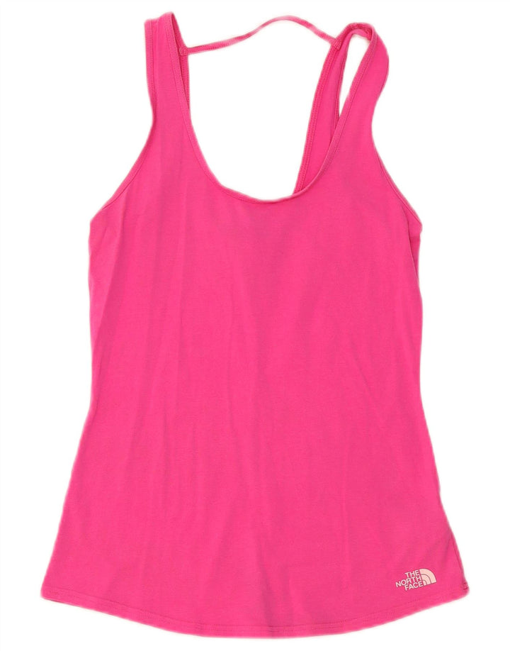 The North Face Womens Vest Top UK 8 Small Pink Cotton