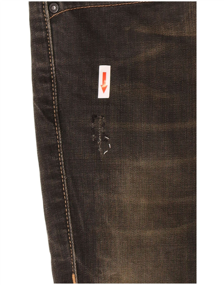 Levi's Womens 519 Slim Jeans W31 L32 Khaki Cotton