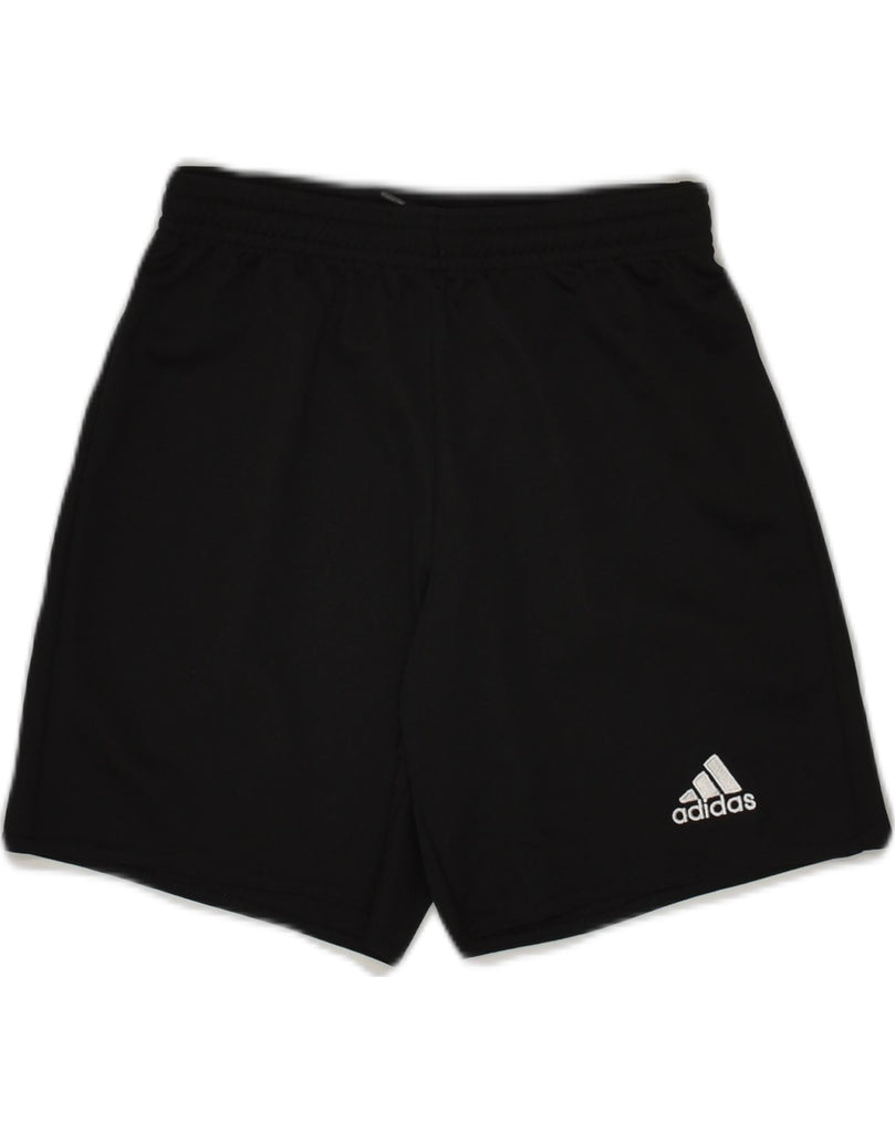 ADIDAS Boys Climalite Sport Shorts 9-10 Years Black Polyester | Vintage Adidas | Thrift | Second-Hand Adidas | Used Clothing | Messina Hembry 