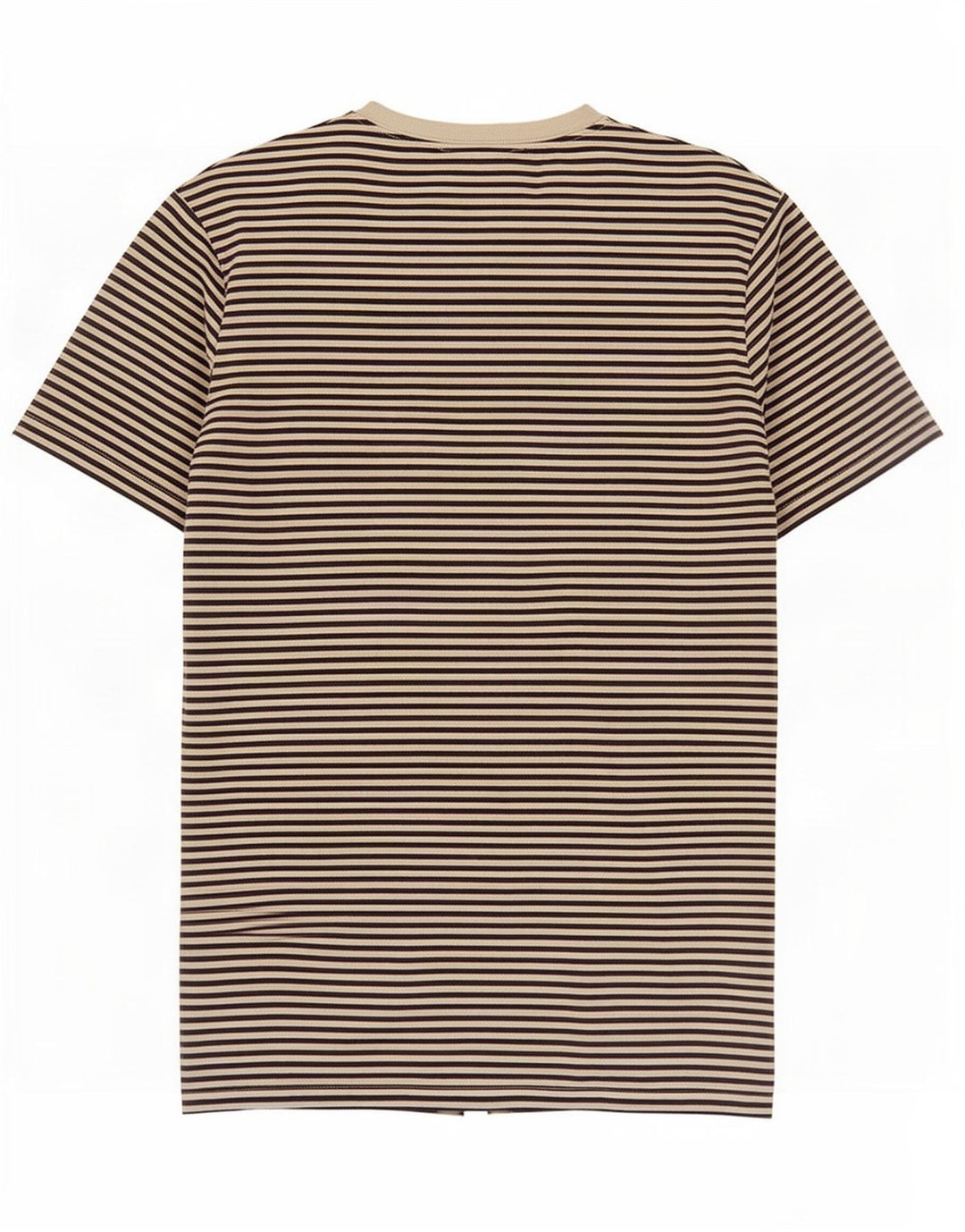 Fred Perry Mens T-Shirt Top Small White Pinstripe Cotton