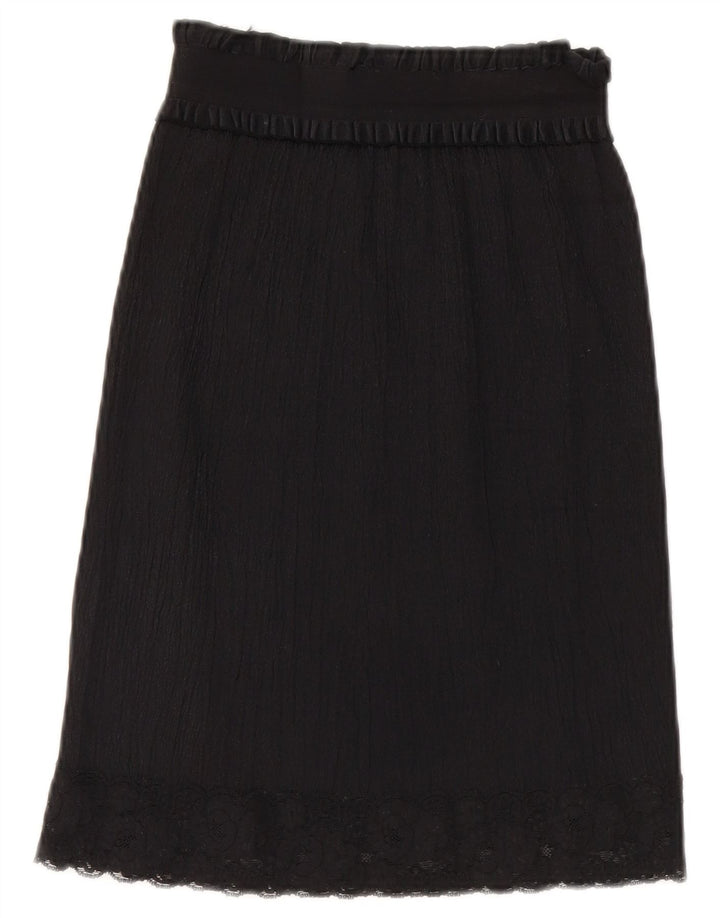 Vintage Womens A-Line Skirt W26 Small  Black