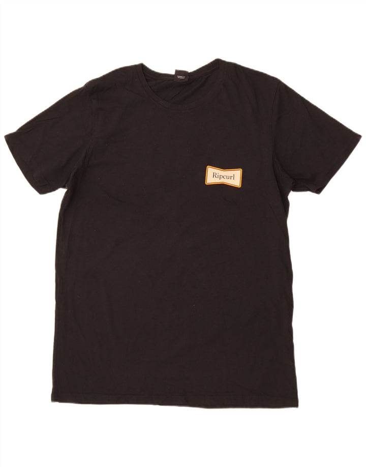 Rip Curl Mens Graphic T-Shirt Top Large Black