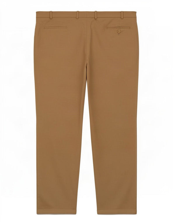 Ralph Lauren Mens Total Comfort Tapered Suit Trousers W42 L29 Beige