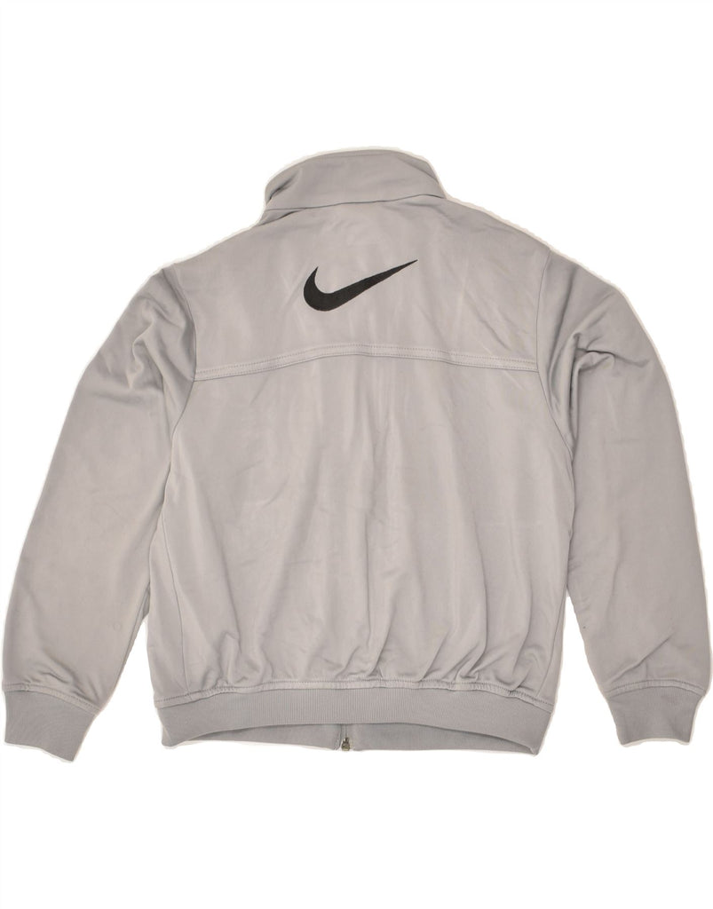 NIKE Boys Tracksuit Top Jacket 9-10 Years Small Grey Polyester | Vintage Nike | Thrift | Second-Hand Nike | Used Clothing | Messina Hembry 