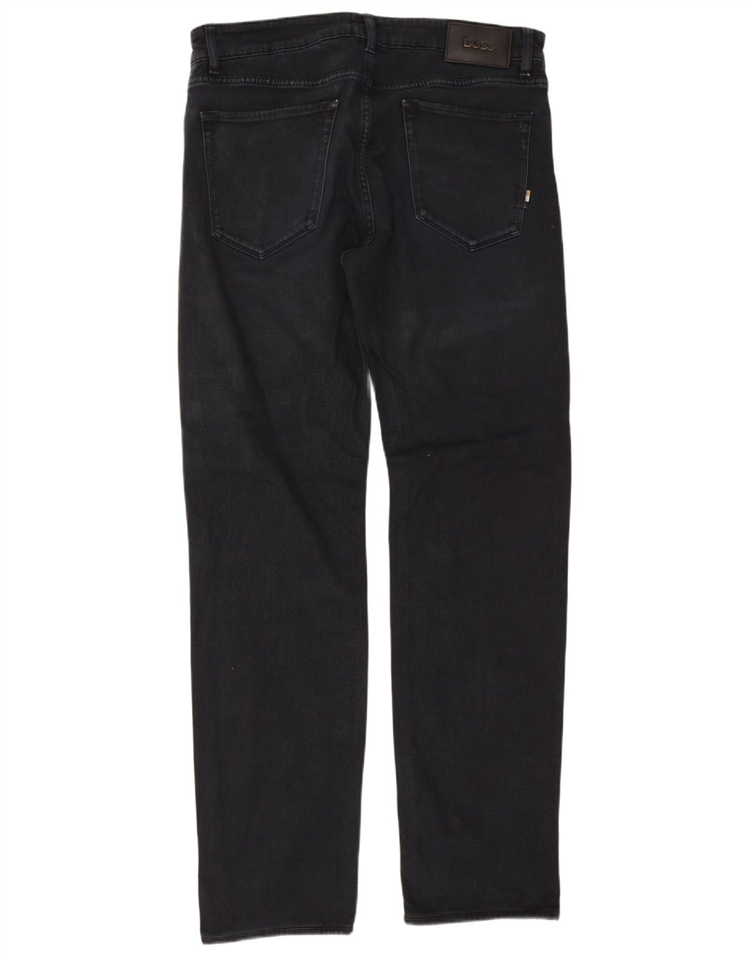 Hugo Boss Mens Straight Jeans W32 L32 Navy Blue Cotton