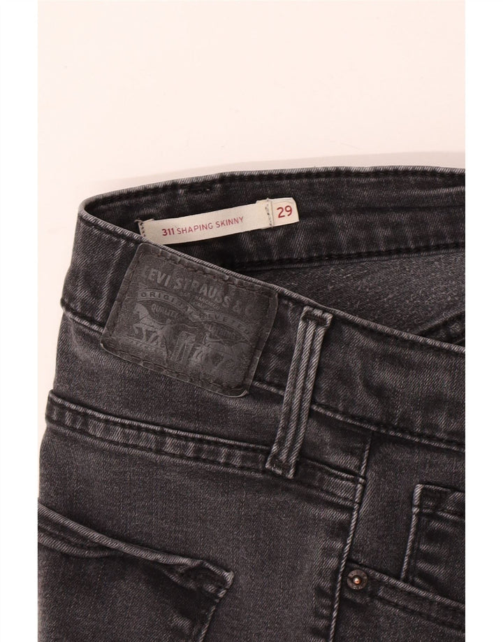 Levi's Womens 311 Shaping Skinny Jeans W29 L29 Grey