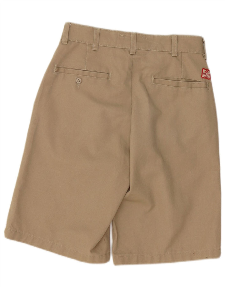 Vans Mens Red Kap Chino Shorts W28 Small Khaki Polyester