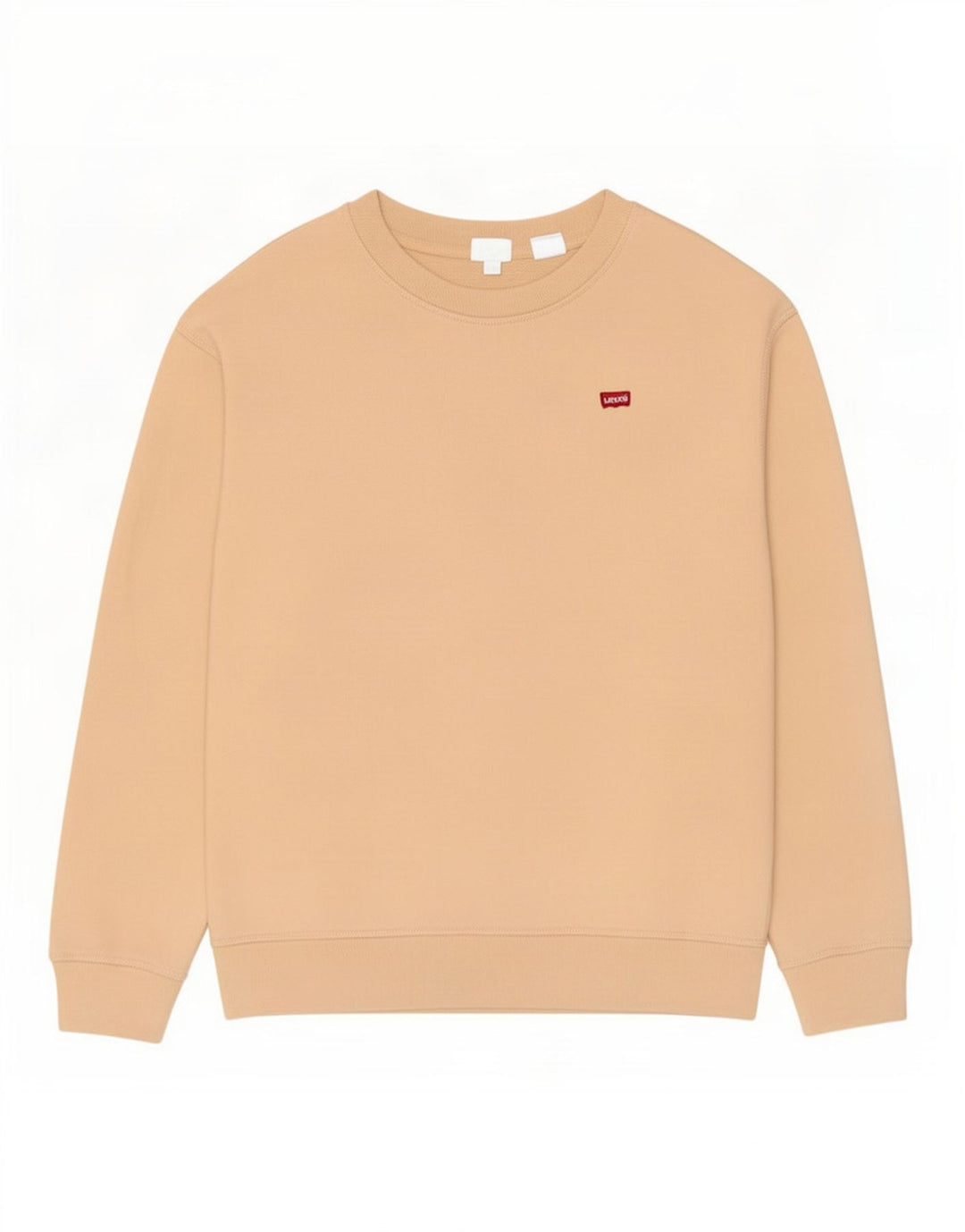 Levi's Womens Oversized Sweatshirt Jumper UK 10 Small Beige Cotton